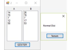 C# Form | 2 Boyutlu Dizi Örneği