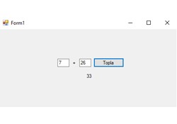 C# Form | 4 İşlem Toplama Örneği